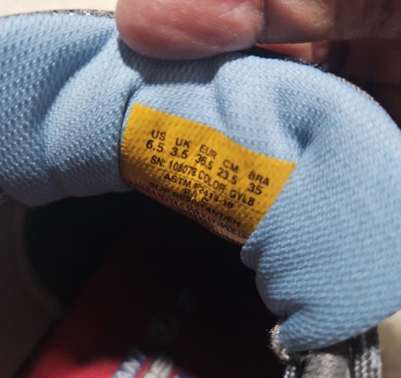 Skechers Gray and Blue Athletic Shoes with Rugged Sole - Picture 2 of 10